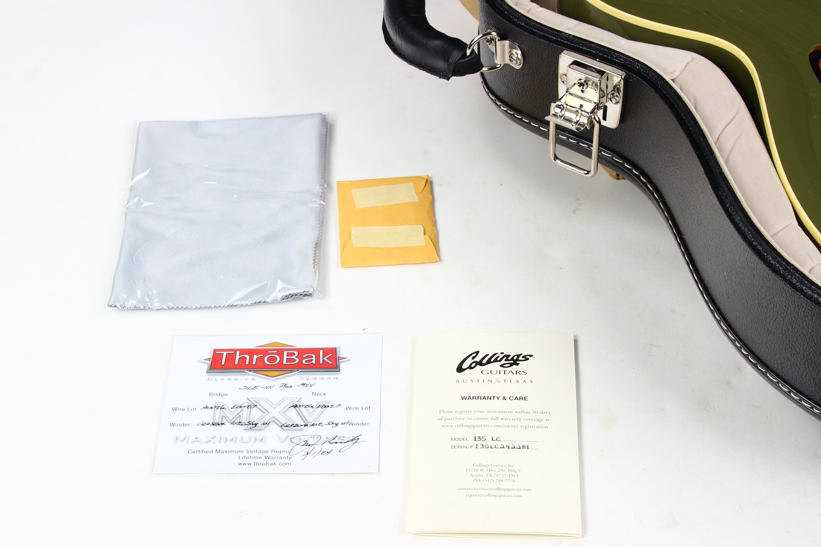 2024 Collings I-35 LC AGED Olive Drab Green | Throbak SLE-101 Plus MXV