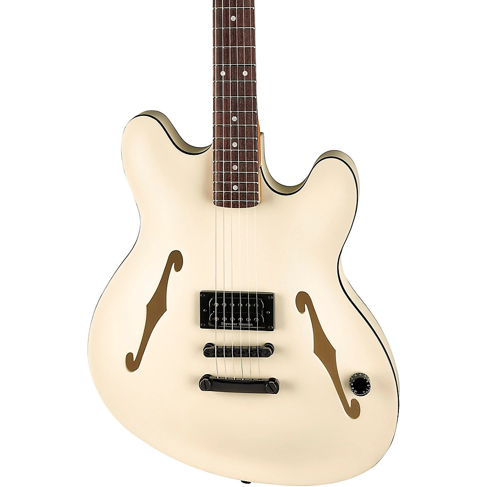 Fender Tom DeLonge Starcaster Guitar Satin Olympic White 197881450533 RF