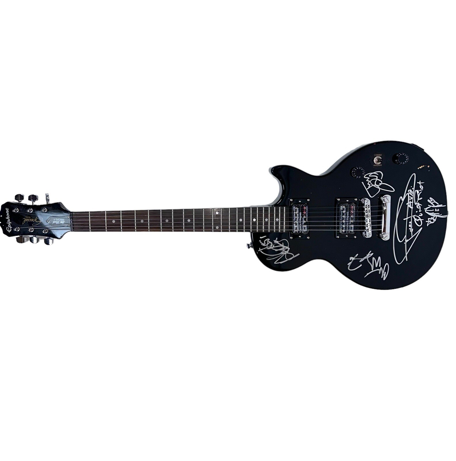Autographed Quiet Riot Band Signed Les Paul Guitar 4 Signatures + Beckett COA