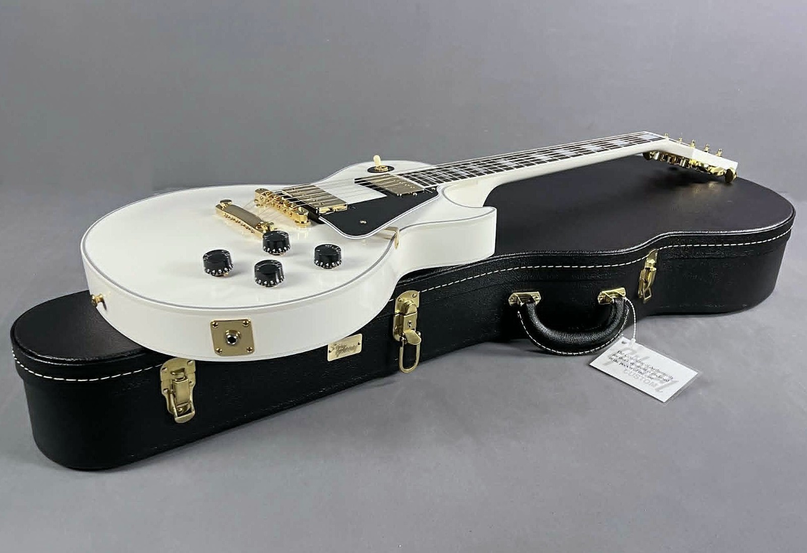 Gibson Custom Les Paul Custom Electric Guitar – Alpine White ~ Mint!