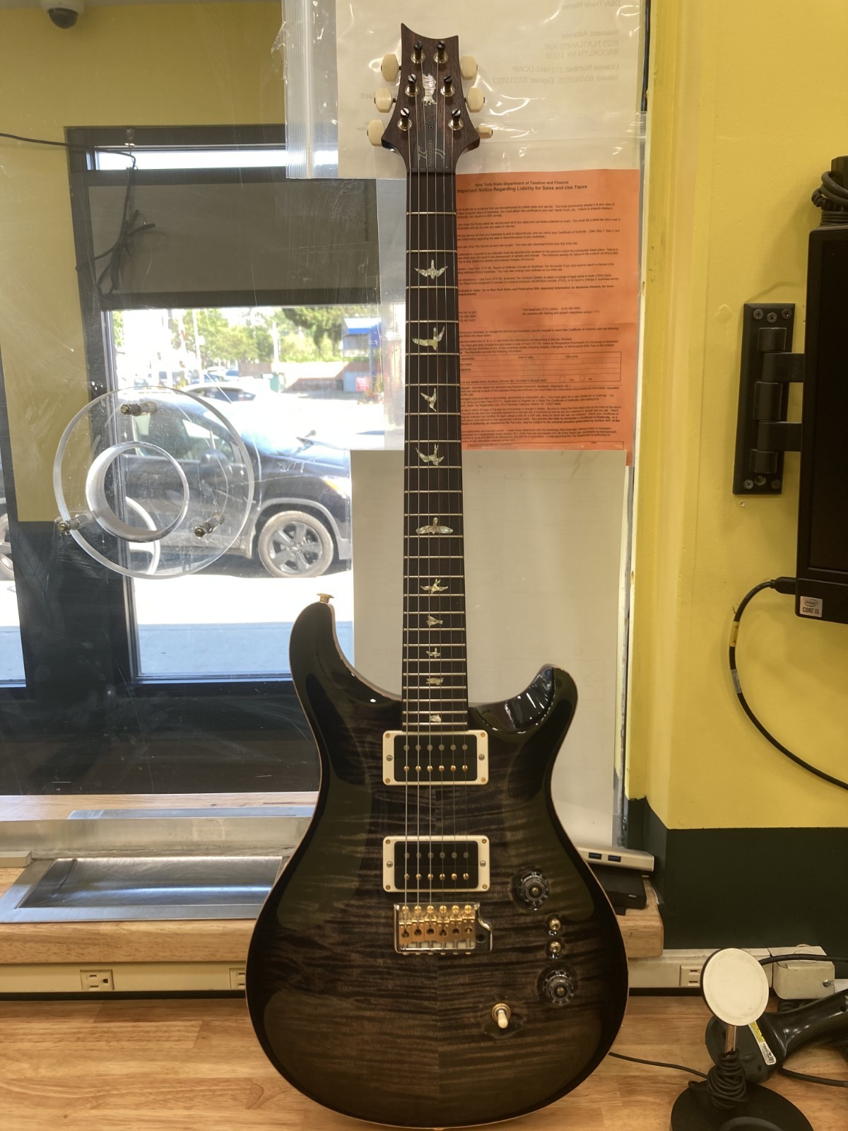 PRS 35TH ANNIVERSARY CUSTOM 24 WITH 10 TOP IN CHARCOAL BURST-GREAT CONDITION!!!