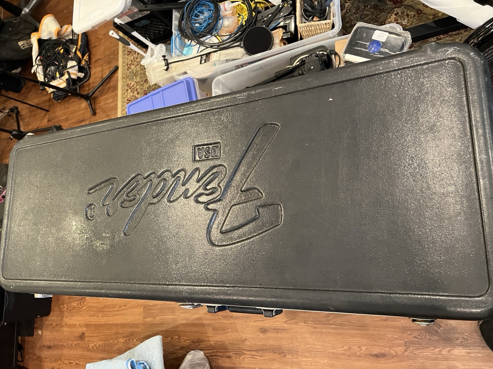 1990 Fender Strat Ultra transparent black over a figured flamed maple top