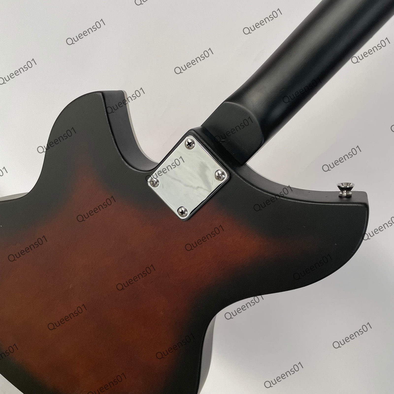 Electric Guitar Bone Nut Stainless Rounded Fret Edge Semi Hollow F Hole US Stock
