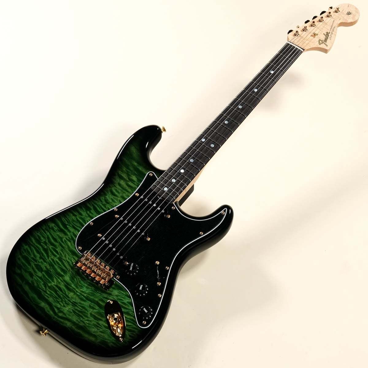 Fender Custom Shop Master Built 1965 Stratocaster Nos Olive Green Stain 3A Quilt