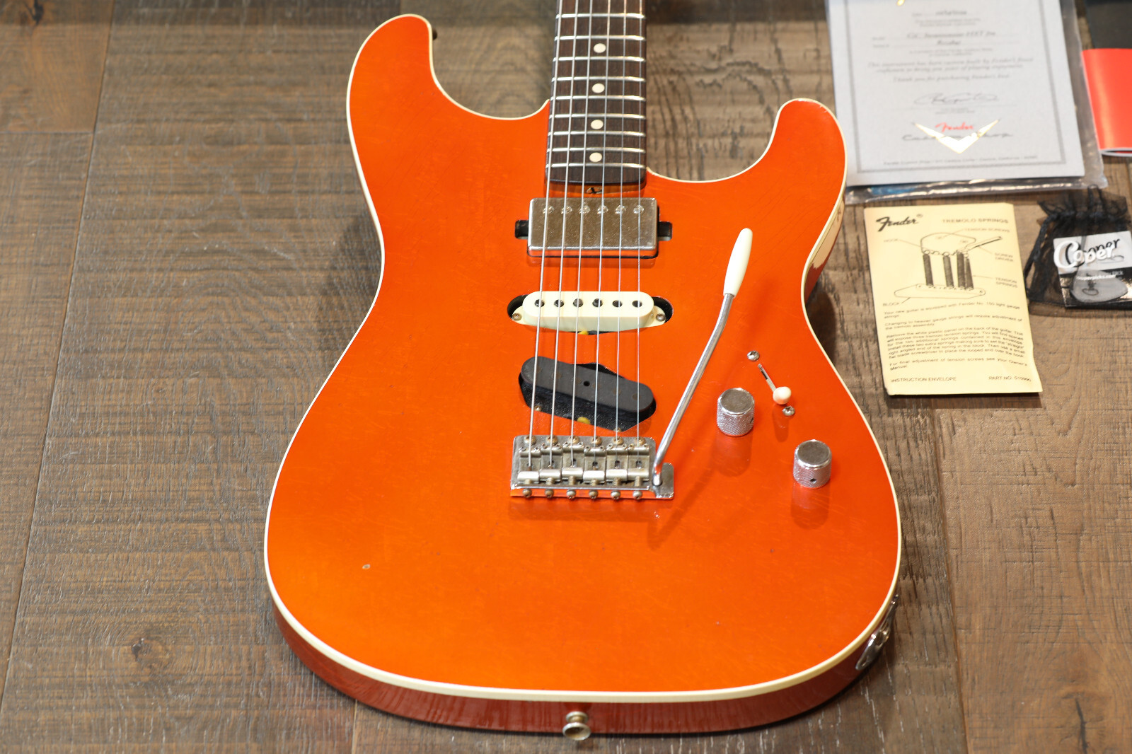 MINTY! Fender CS GC Strat Historic Journeyman Relic Candy Tangerine + COA OHSC