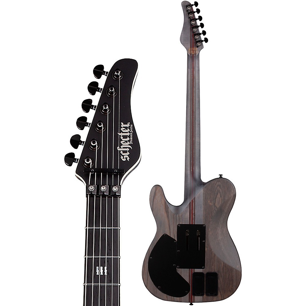 Schecter Guitar Research PT FRS SLS Elite Evil Twin Electric Guitar Satin Black
