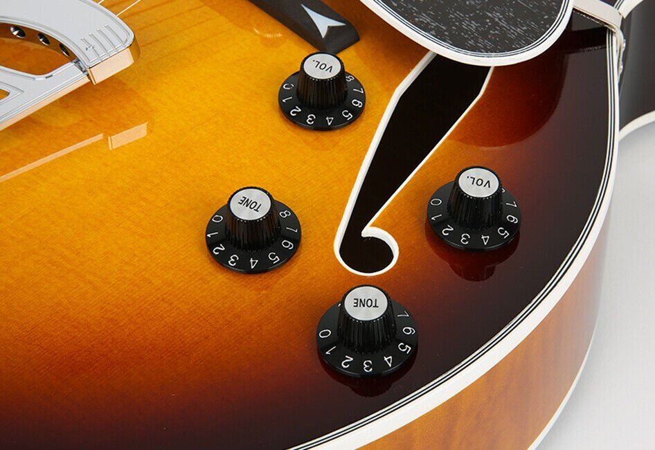 Fujigen Masterfield Archtop Hollow Body Electric Guitar MFA-HH Sunburst