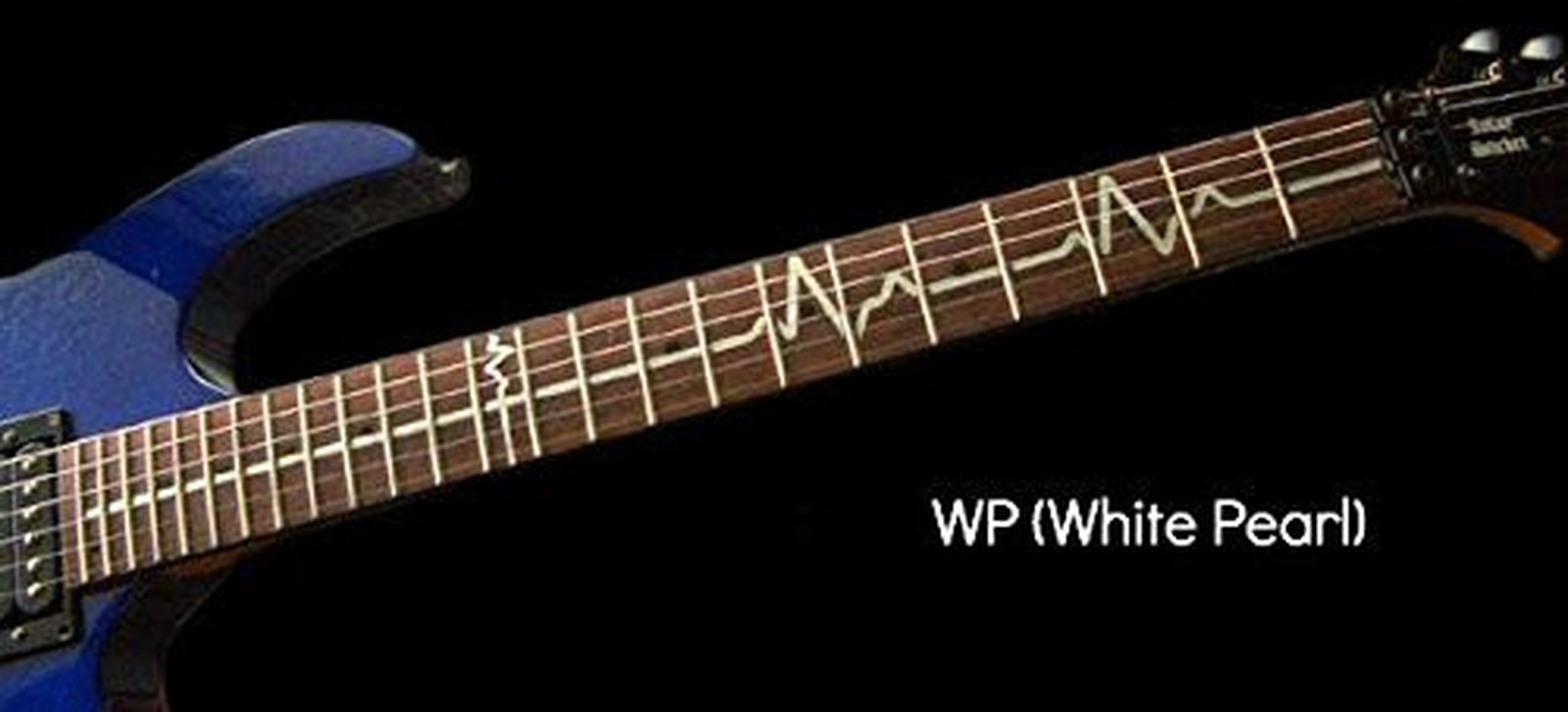 Jockomo EKG Line/White Pearl Guitar Inlay Sticker white pearl