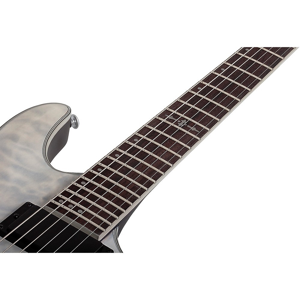Schecter Guitar Research C1 Platinum Electric Guitar Transparent White Satin