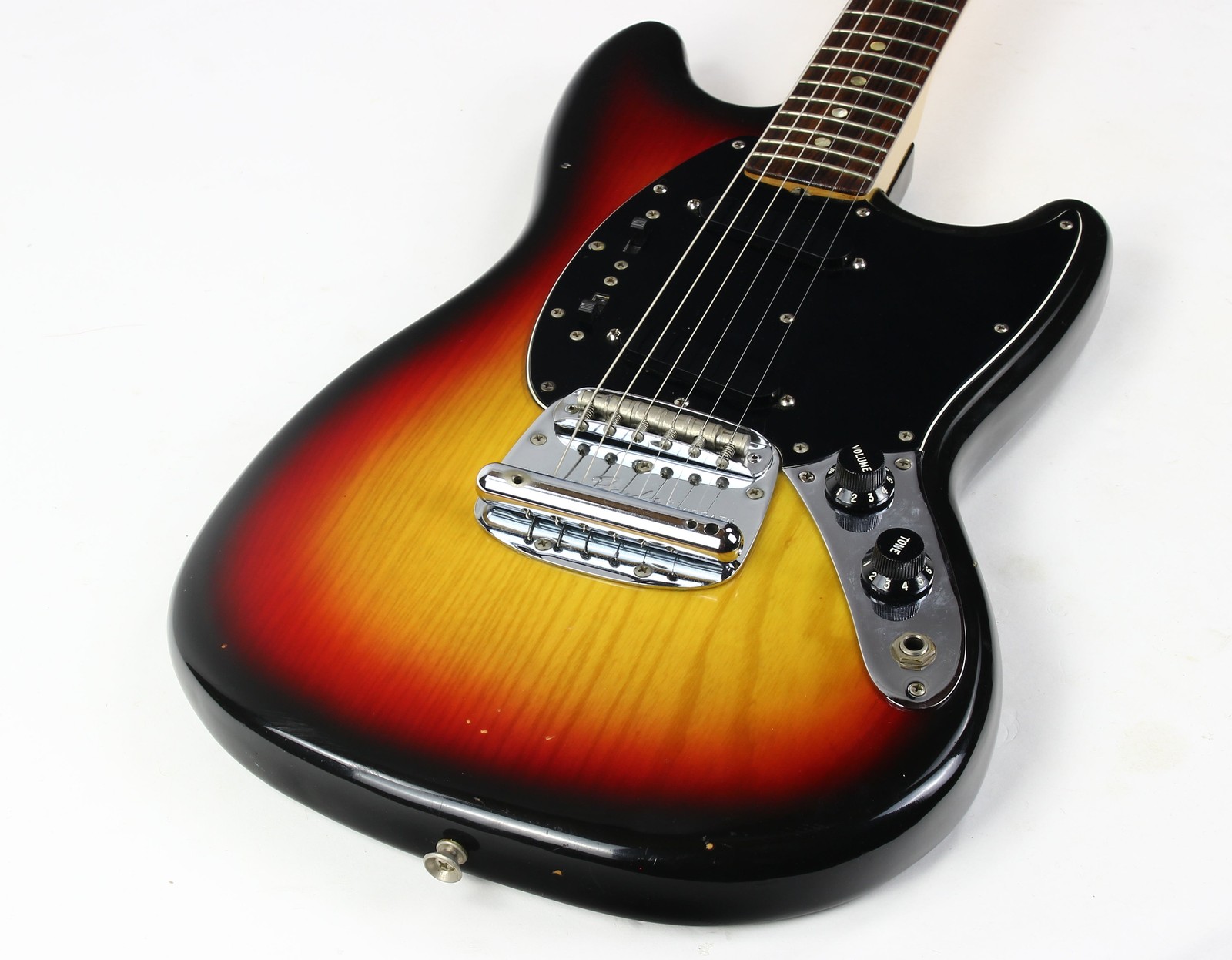 1978 Fender Mustang Sunburst Vintage Electric Guitar w Original Hard Case &