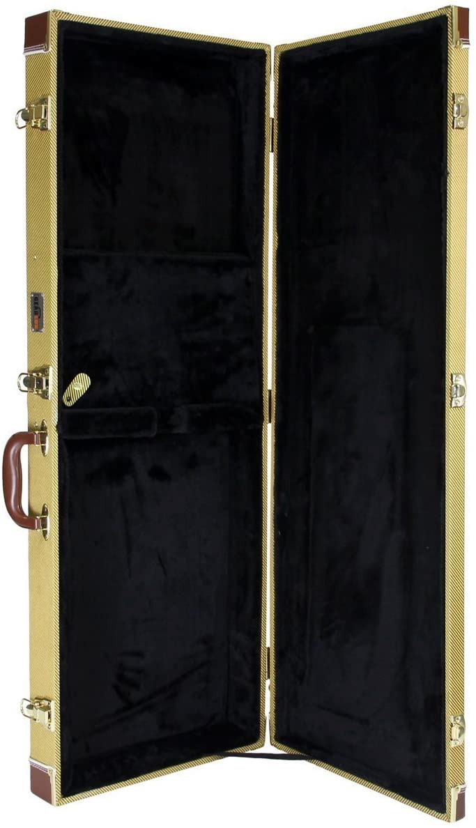 Gearlux BC-227 Electric Bass Guitar Hard Case – Tweed