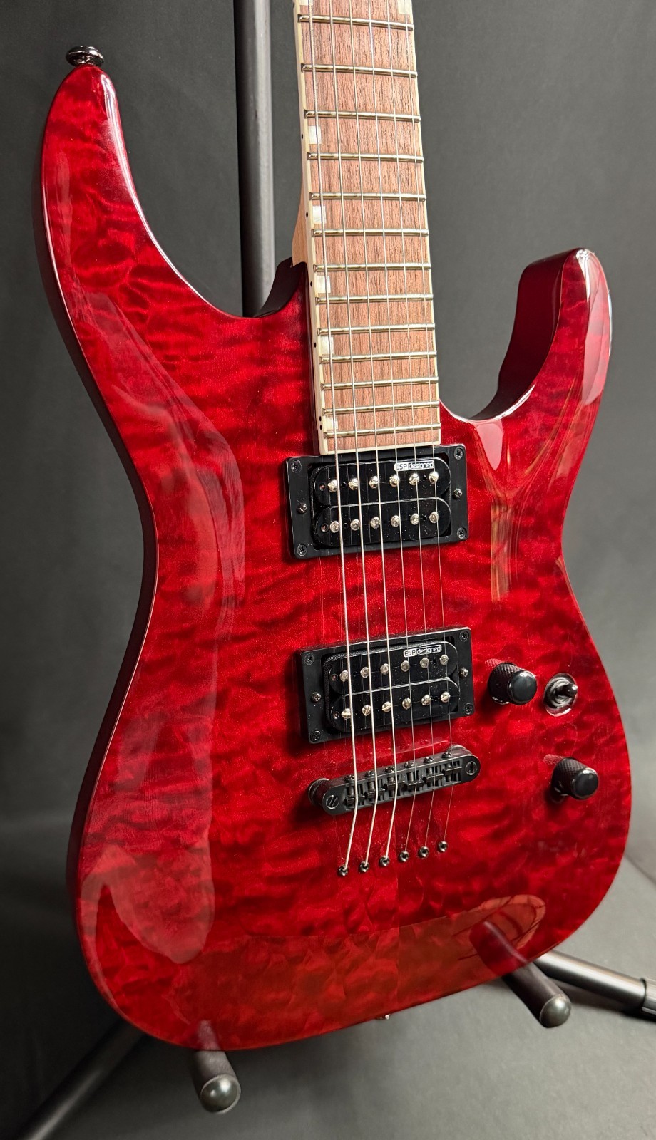 ESP LTD MH-200QM NT Electric Guitar See-Thru Black Cherry (768)