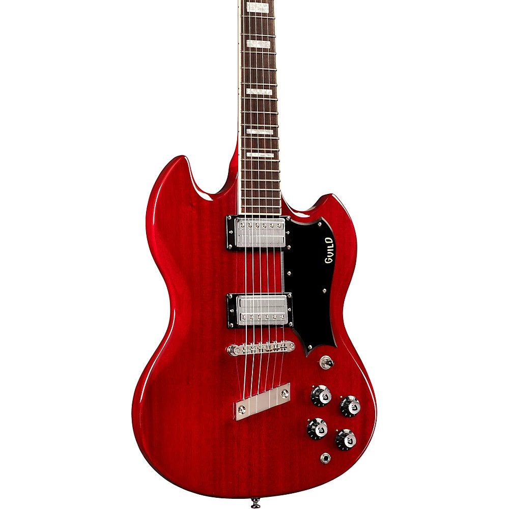 Guild Polara Deluxe Solidbody Electric Guitar Cherry Red
