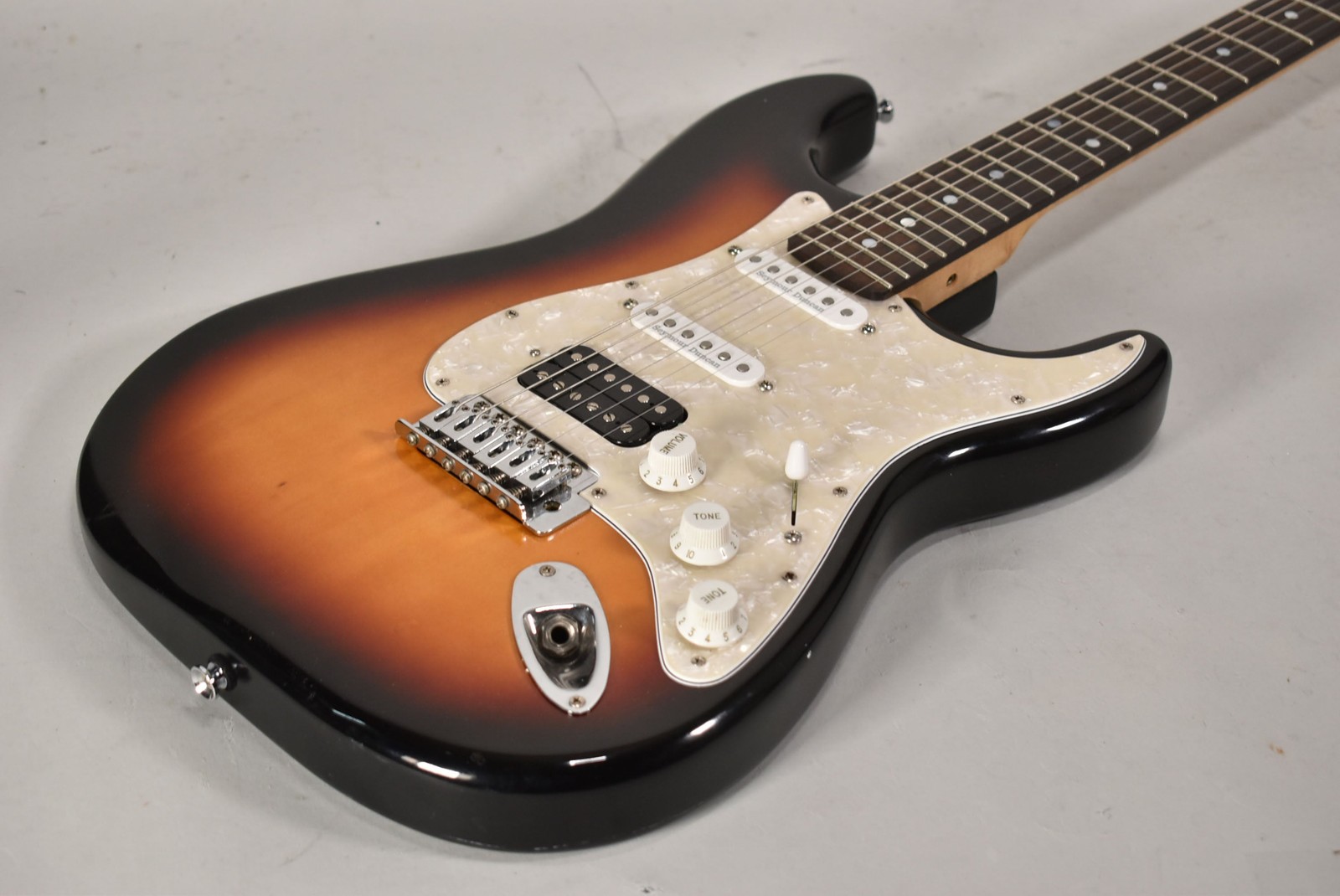 HSS Partscaster Strat Type Sunburst Finish Electric Guitar