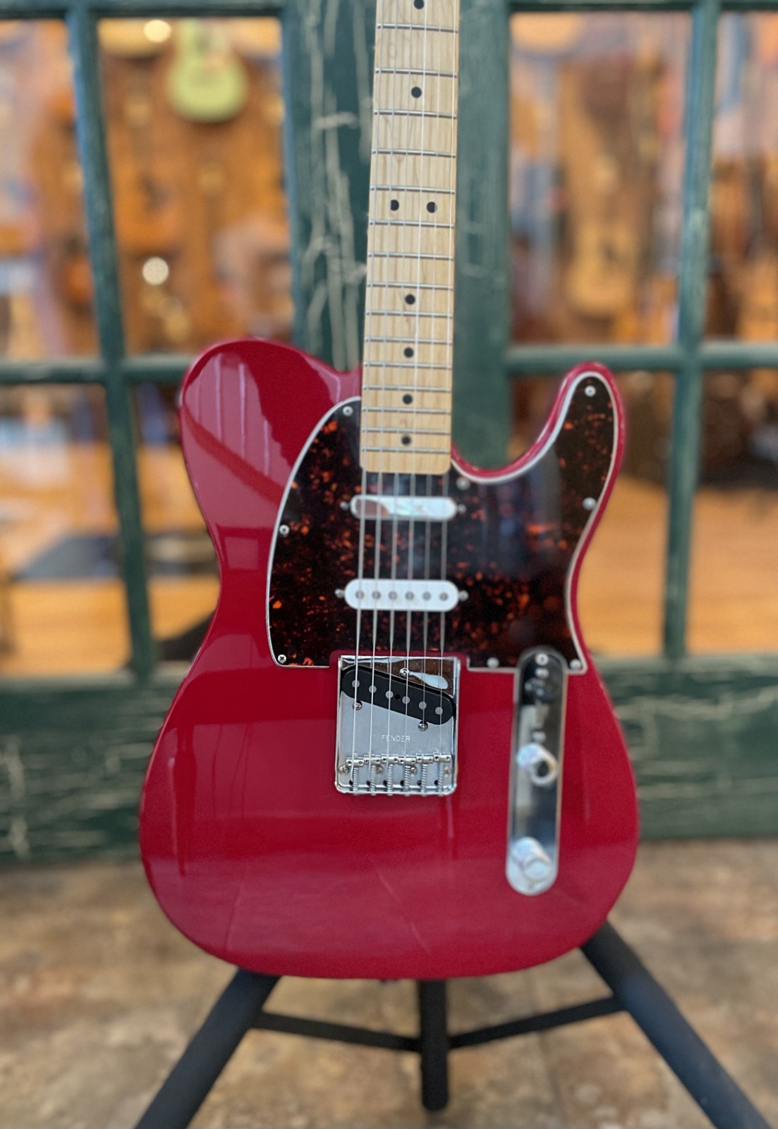 1998 Fender Deluxe Nashville SSS Telecaster Electric Guitar in Candy Apple Red