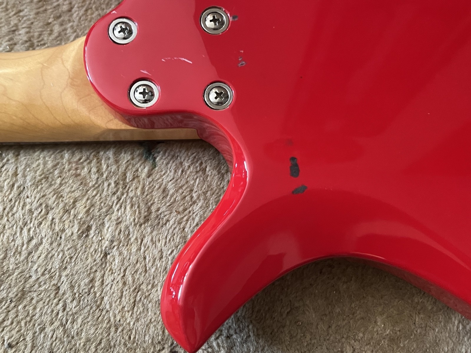 Schecter Diamond Series Riot-6 Electric Guitar Gloss Red Dual Humbucker Rare