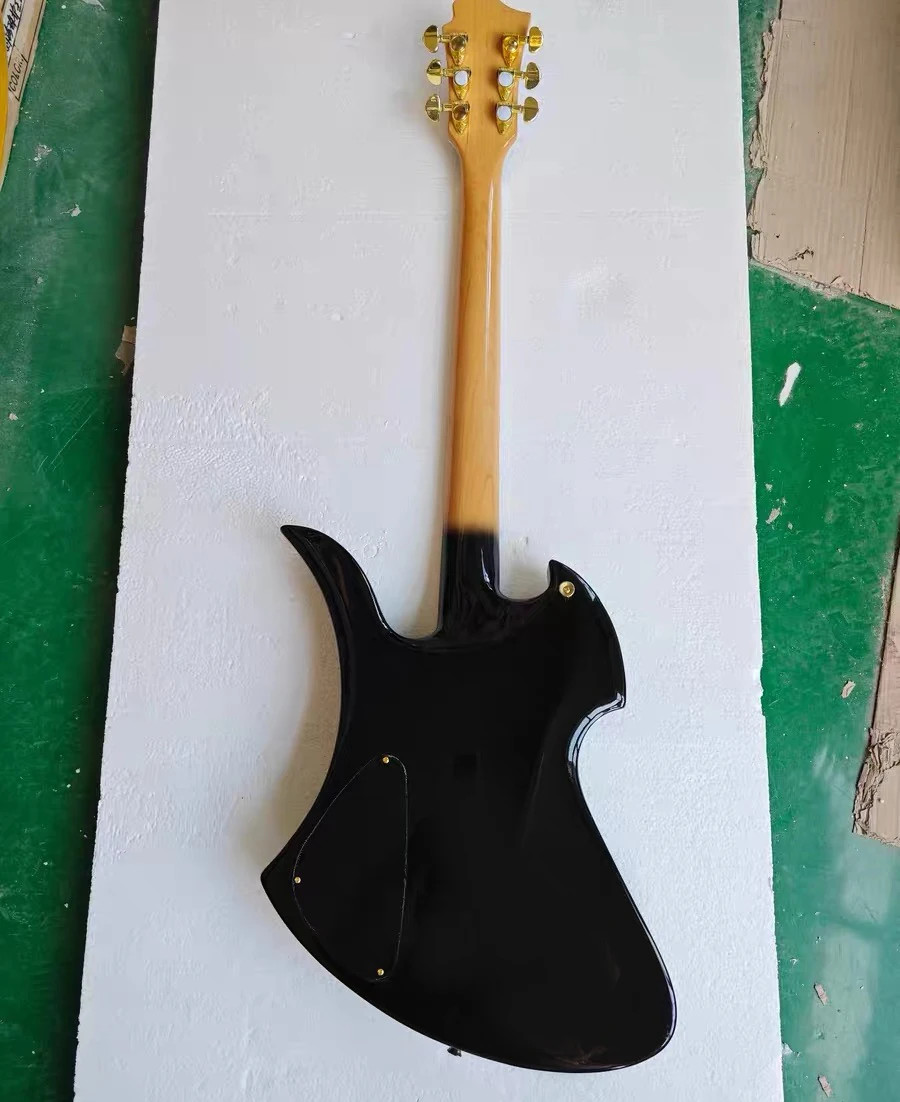 24 Frets Black 6 Strings Electric Guitar Rosewood Fretboard Gold Hardware