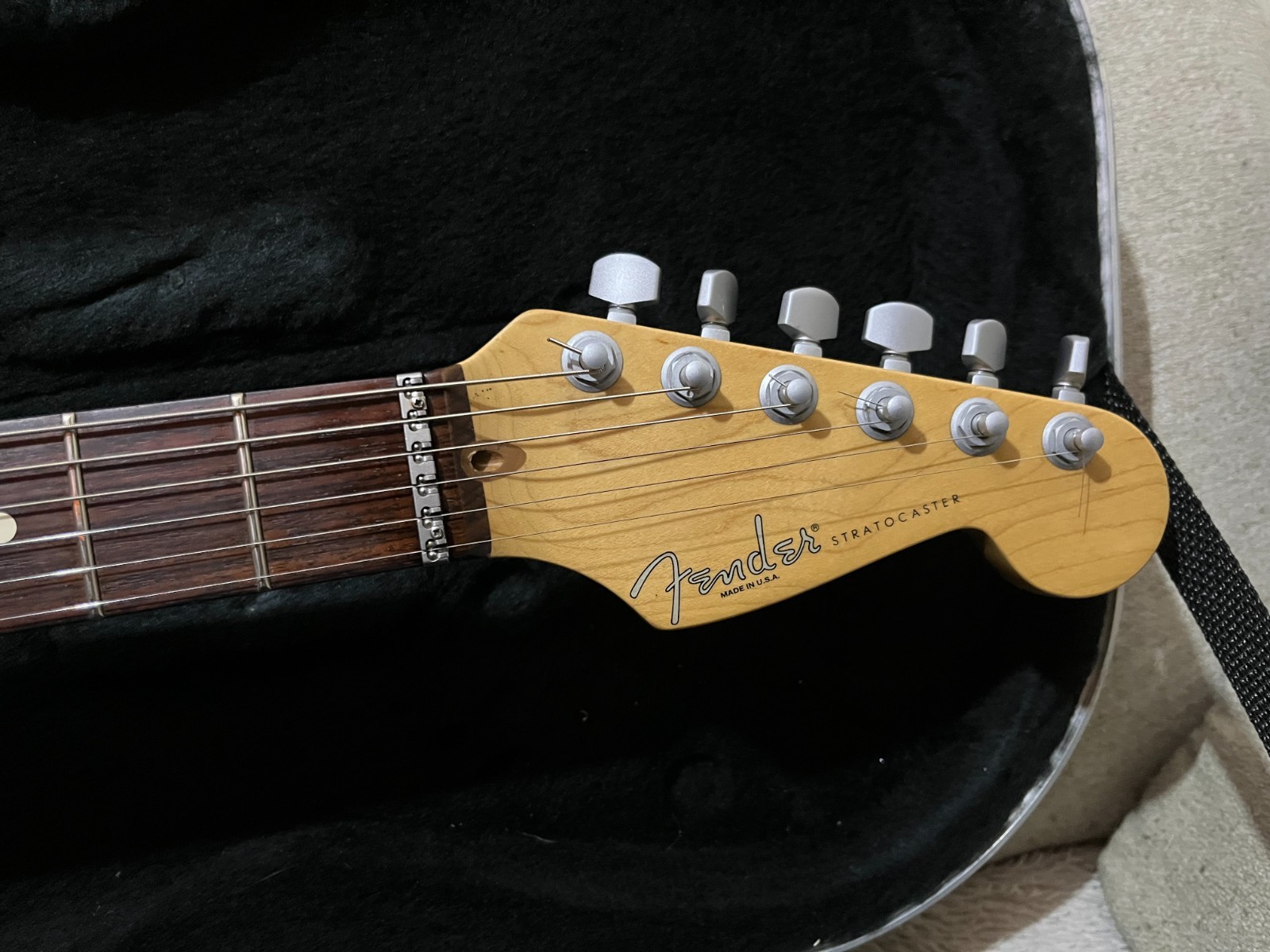 1996 Fender Strat Plus Deluxe Mystic Black with Case