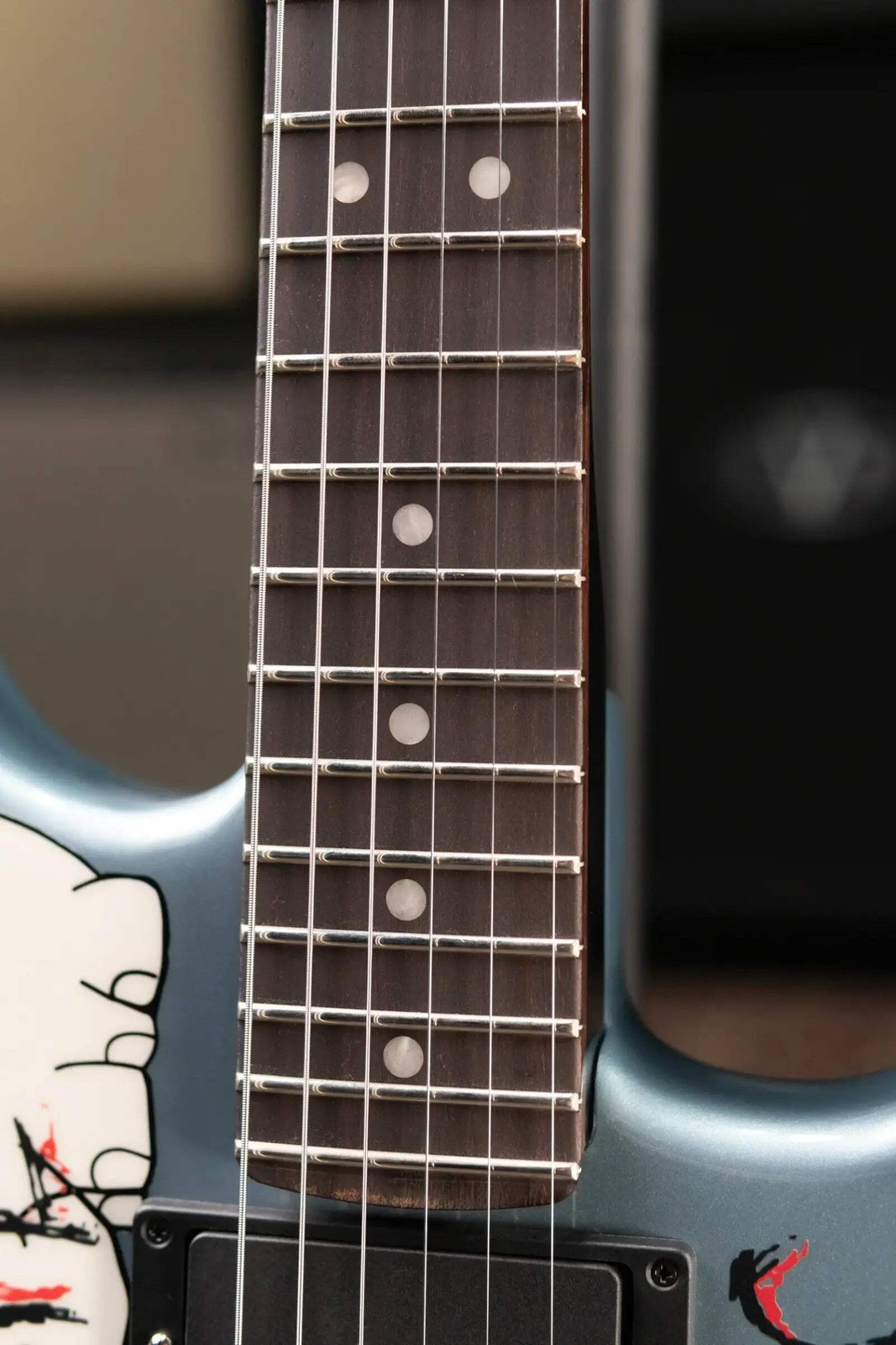 Fender Tom Morello’s “Arm the Homeless” Guitar – Blue Ice Metallic with Hardshel