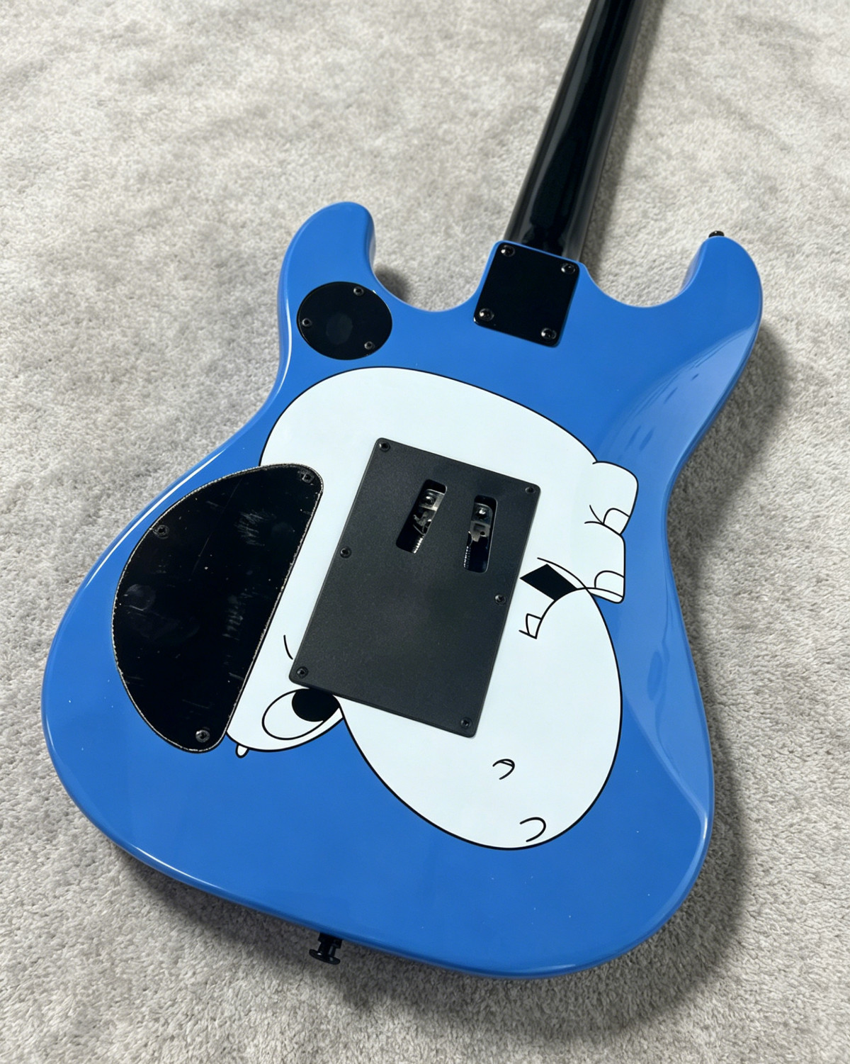 NEW Blue Graphic “Arm The Homeless” Style Electric Guitar HH Pickups Ship US