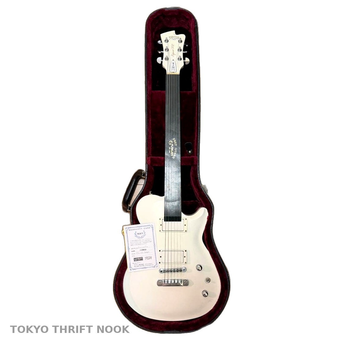 [MIJ] FGN Fujigen Expert FL Electric Guitar White Circle Fretting Japan w/ Case