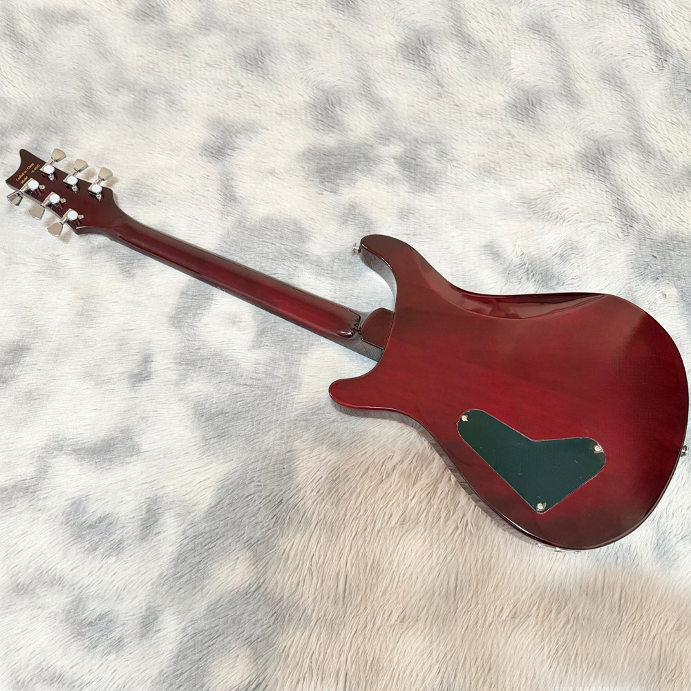 Clearance price Full Size Amber Electric Guitar HH Pickups Bird Fretboard Inlays