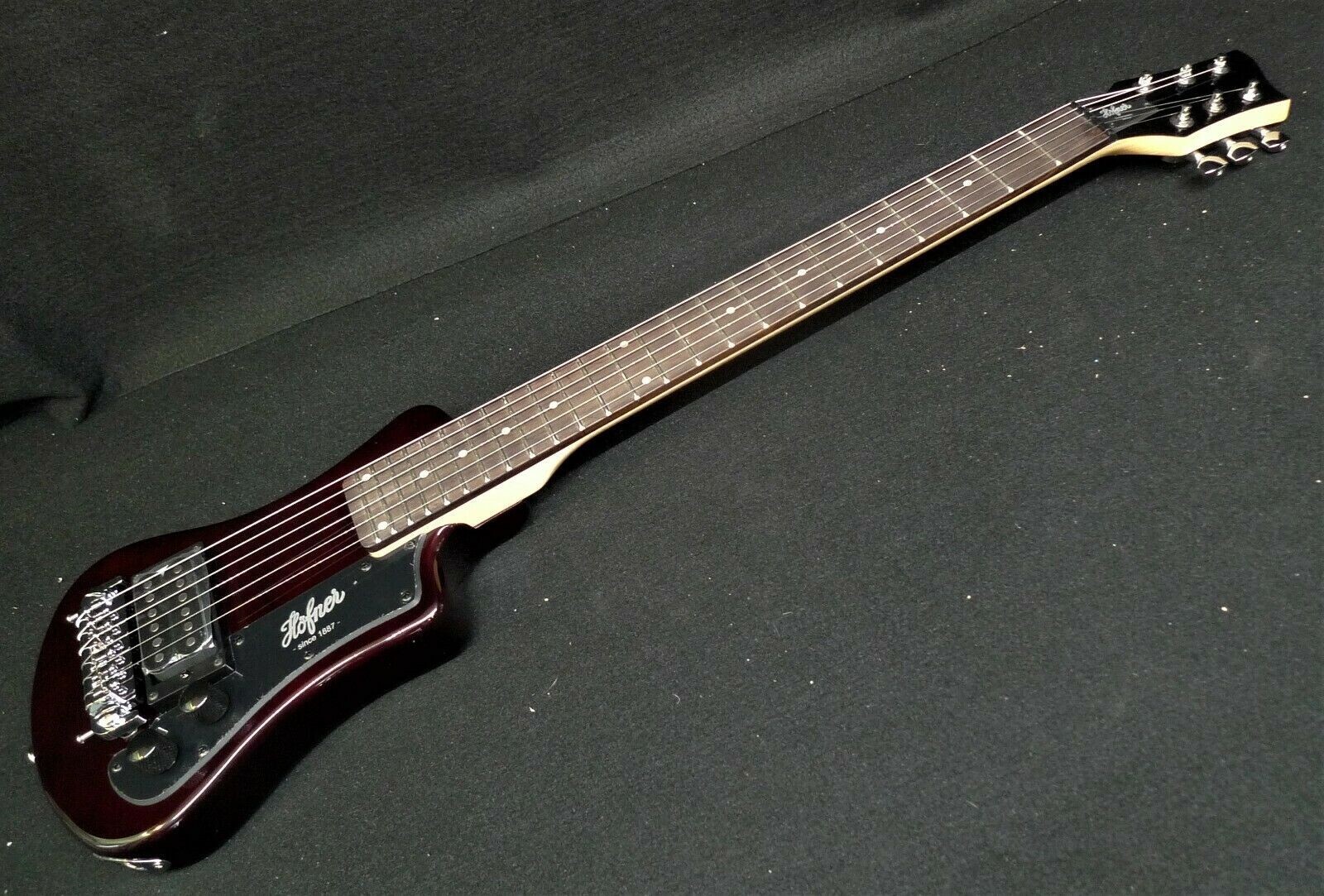 HOFNER HCT-SH-RB SHORTY TRAVEL Electric Guitar ROOT BEER COLOR with Gig Bag
