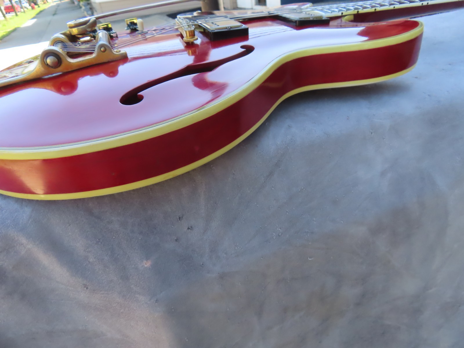 GIBSON 1966 ES-355-TD-SV CHERRY LEFT HANDED BIGSBY 1 OWNER ORIGINAL AMAZING!