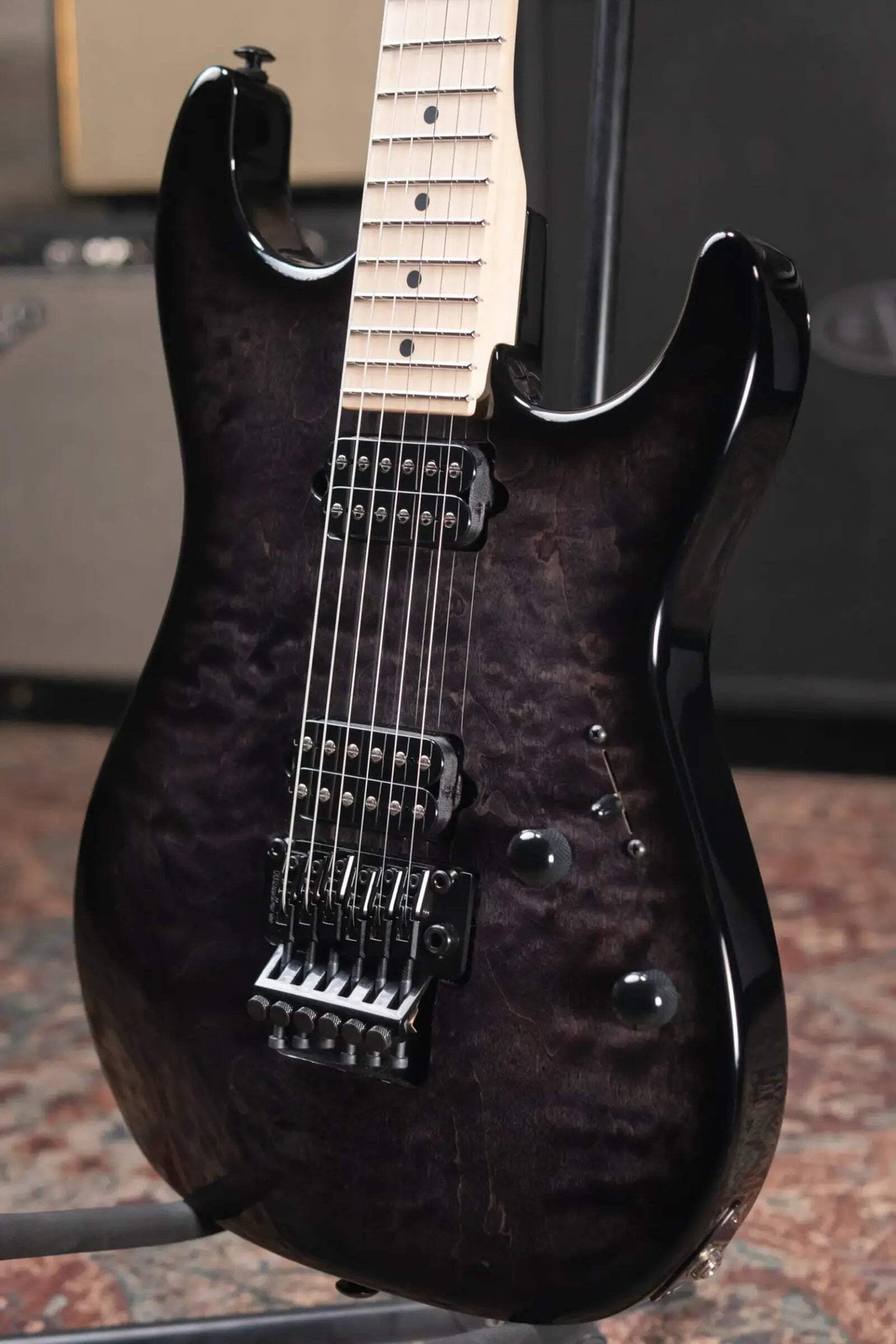 Suhr Standard Thin Burst Limited Edition Electric Guitar – Trans Black with Gig