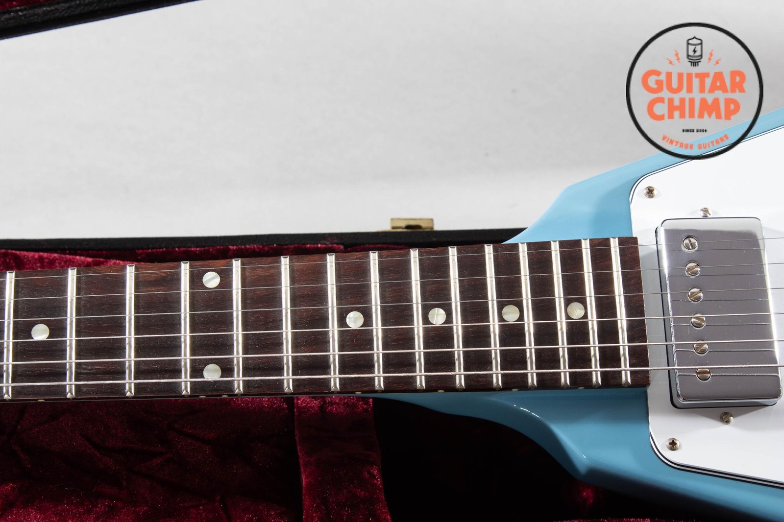 2023 Gibson Custom Shop Limited Run 70s Flying V VOS Maui Blue OHSC COA