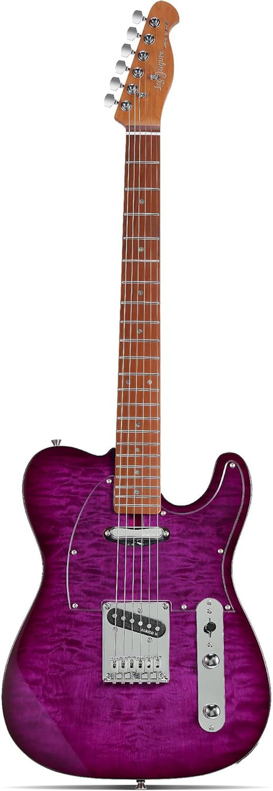 TL Electric Guitar – Flame Maple Top, Mahogany Body, Maple Neck – Alnico V Picku