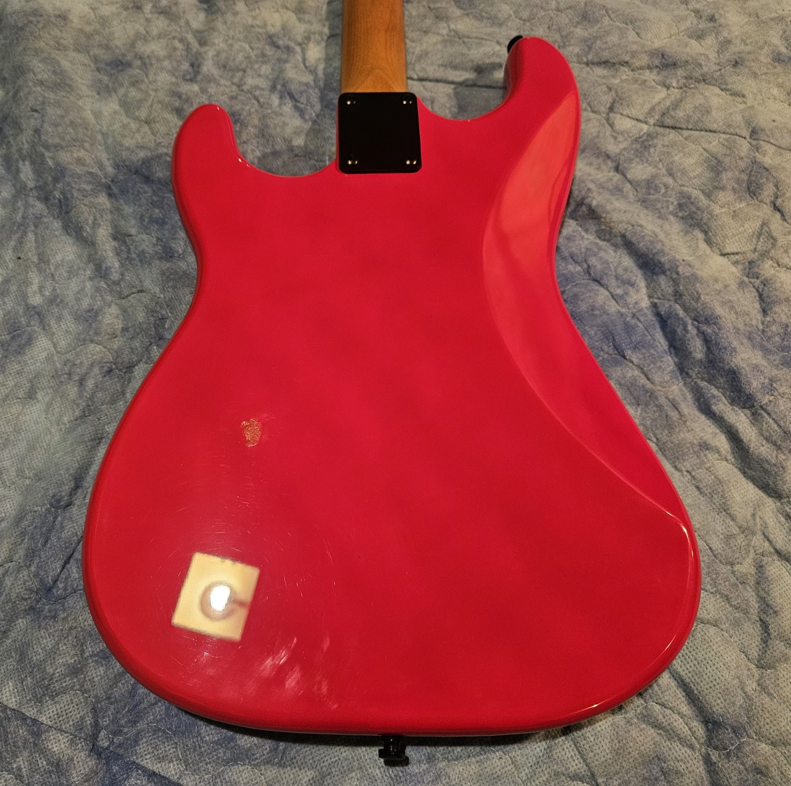 Squier Contemporary Strat Sonic Hybrid Partscaster Hardtail Torino Red MODS