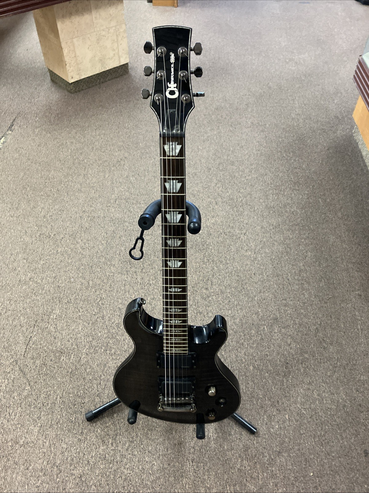 Charvel Desolation DC-2 ST Electric Guitar – Transparent Black NICE