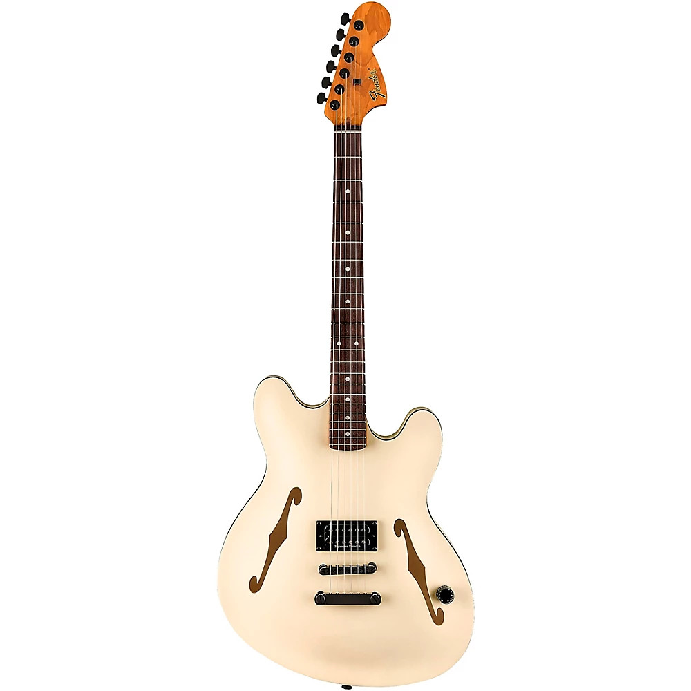 Fender Tom DeLonge Starcaster Guitar Satin Olympic White 197881450533 RF