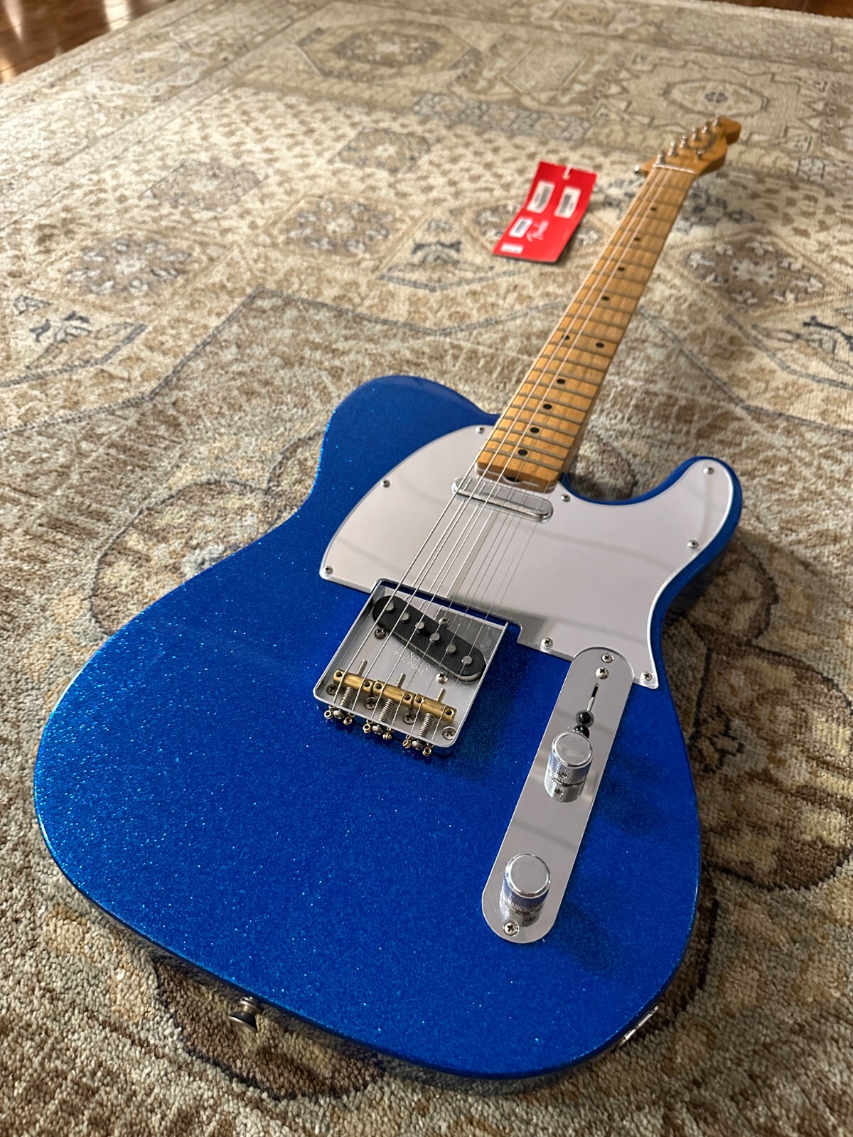 Fender J. Mascis Telecaster in Blue Sparkle w/ Gig Bag & Free Pro Setup