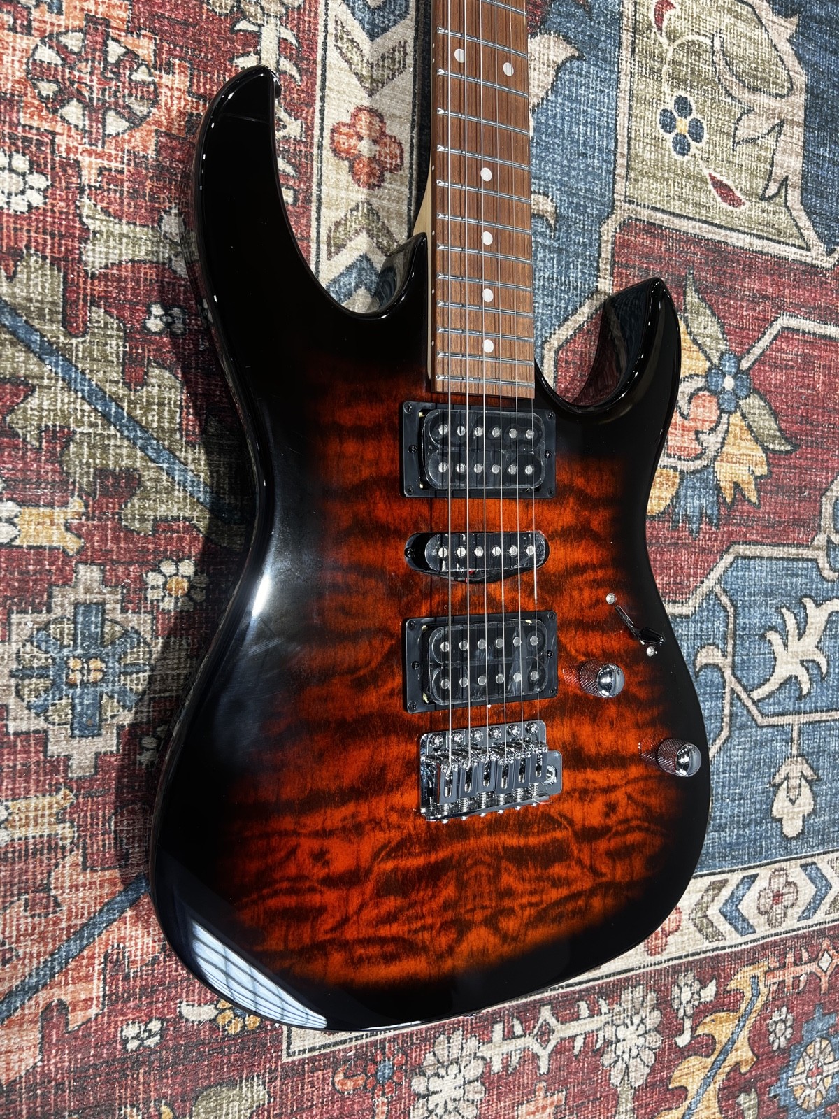 Ibanez GRX70QA-SB Gio Electric Guitar – Sunburst