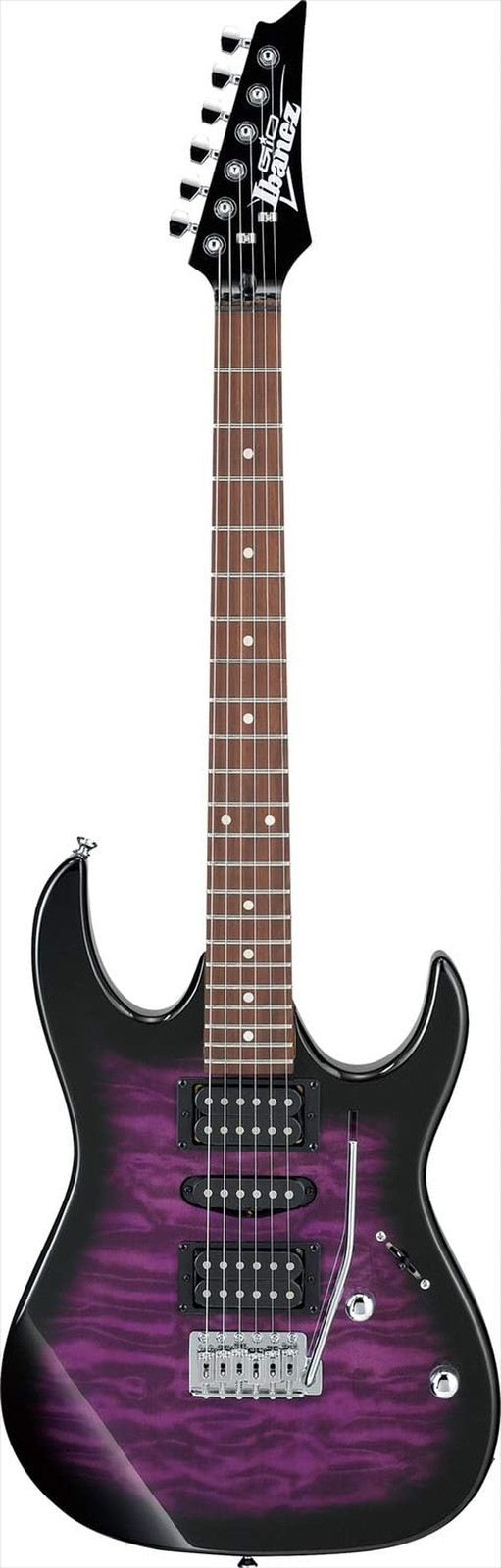 Ibanez Electric Guitar Gio GRX70QA Transparent Violet Sunburst Maple Neck