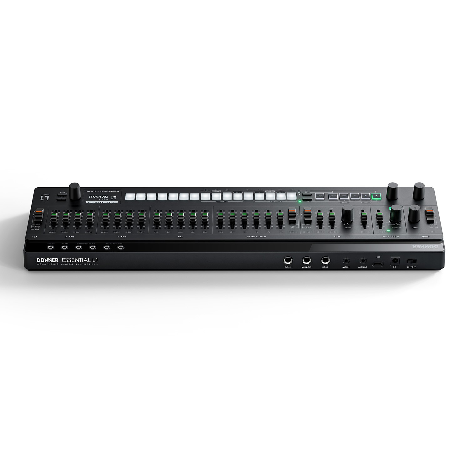 Donner ESSENTIAL L1 Synthesizer 64-Step Sequencer S2C Magnetic Modular System