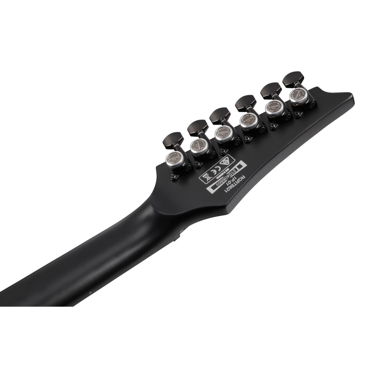 Ibanez RG Iron Label Series RGRTB621 Electric Guitar, Black Flat #RGRTB621BKF