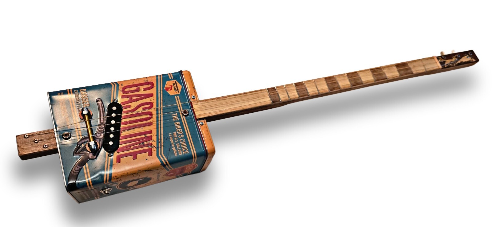 Gasoline Mancina 3tpv Special Single Coil + Piece Pick-up Cigar Box Matteacci’s