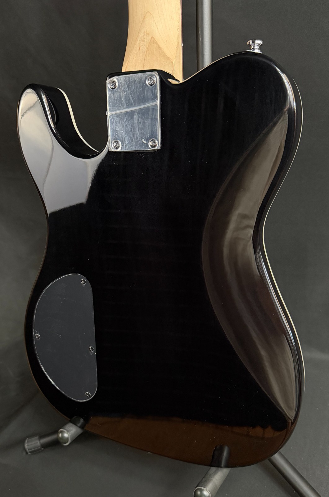 G&L ASAT Deluxe Electric Guitar Transparent Black Finish (093)