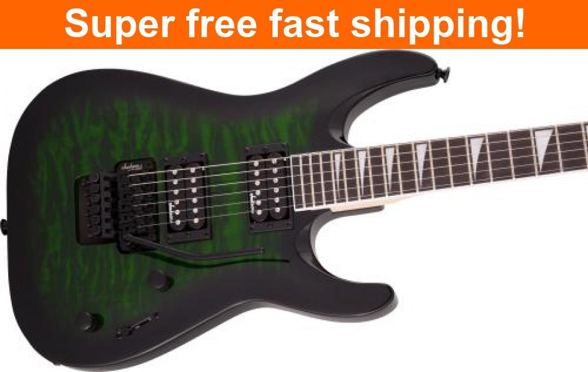 Jackson JS Series Dinky® Arch Top JS32Q DKA Transparent Green Burst -NEW