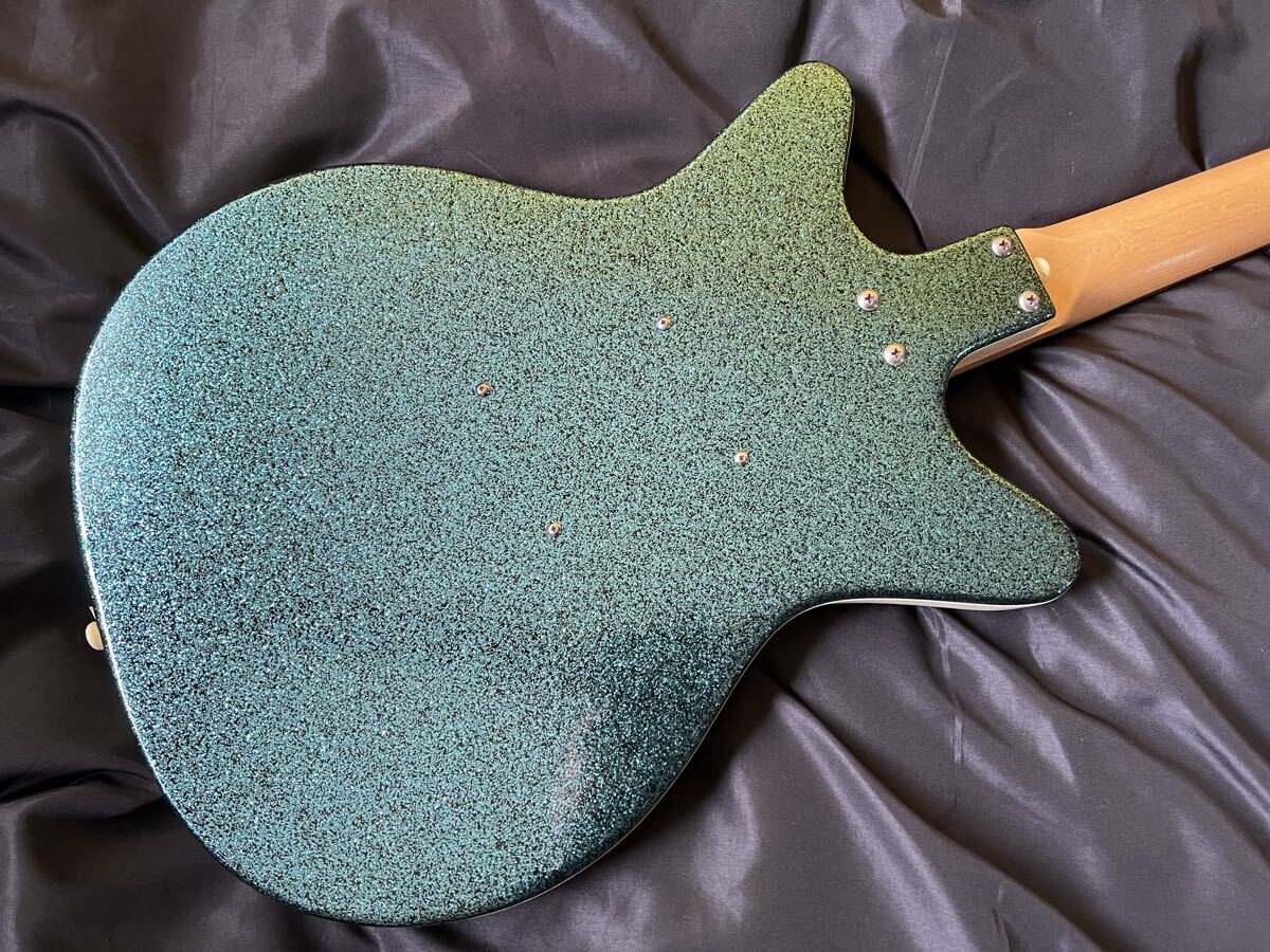 Electric Guitar Danelectro DC59 Bluesparkle Late 1990s Korea Semi-Hollow