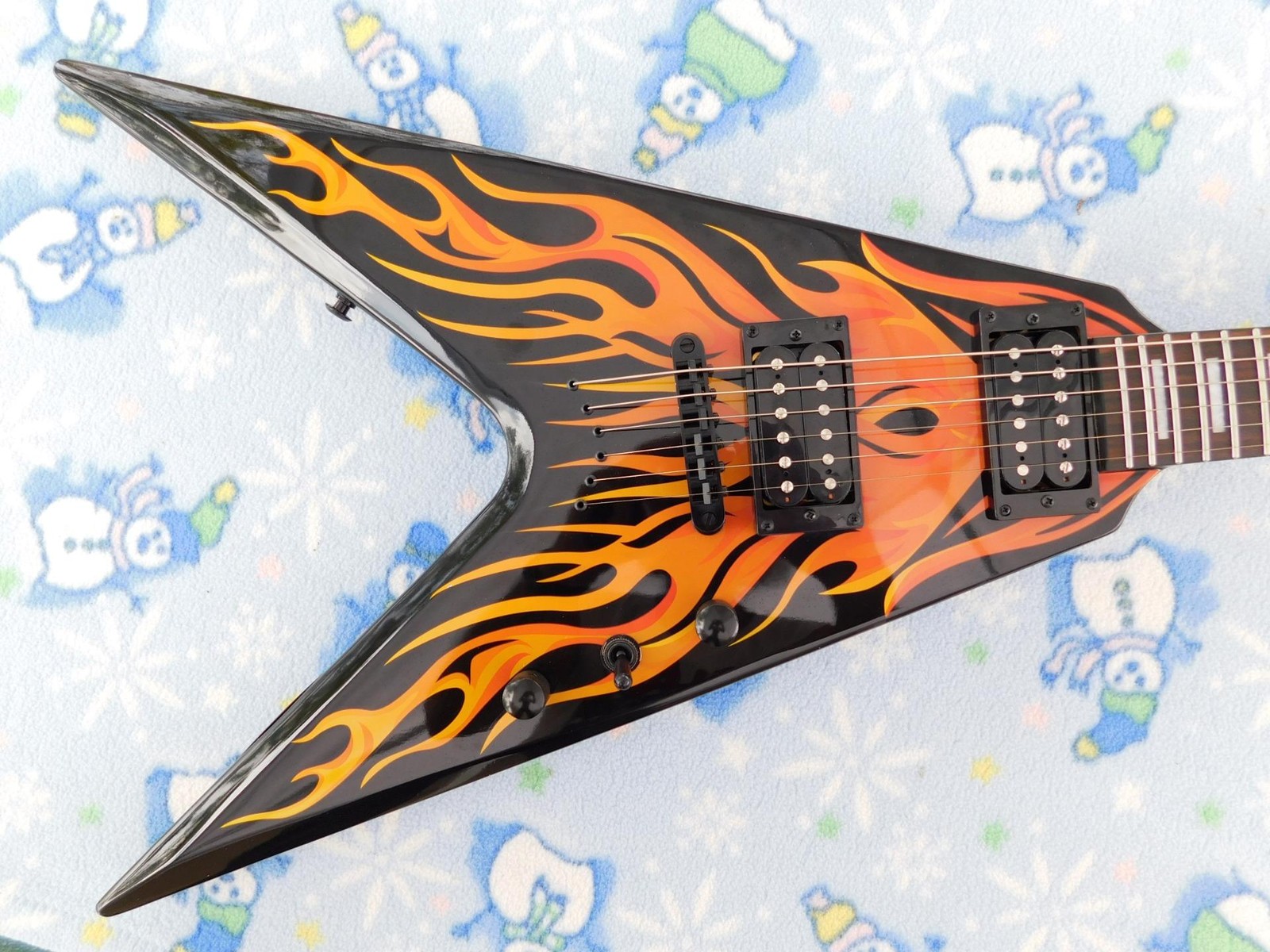Westcreek Cerberus Set Neck Flying V, Coil Splitting,Capacitor Upgrade, Cool