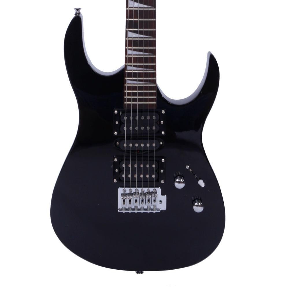 New Black Flame Type Maple Wood 24 Frets Beginner Electric Guitar Set