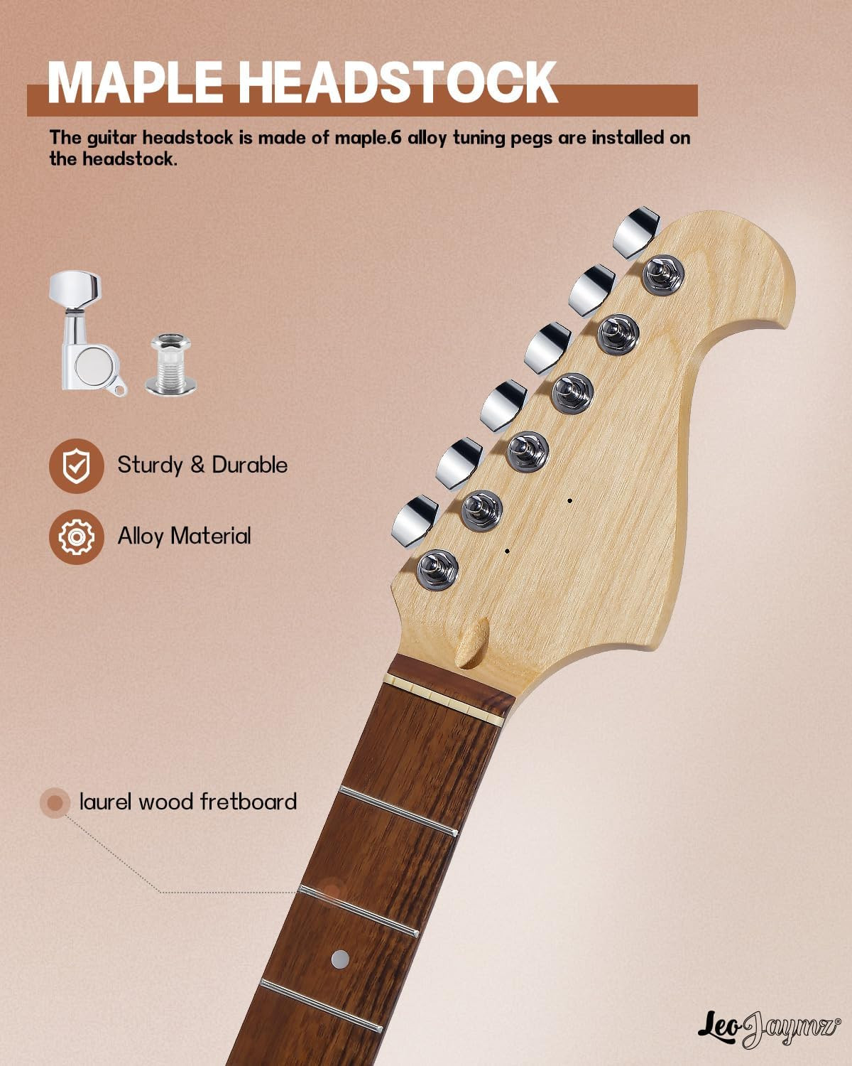 DIY ST Style Electric Guitar Kits,Spray-Painted Mahogany Body,Laurel Wood Finger