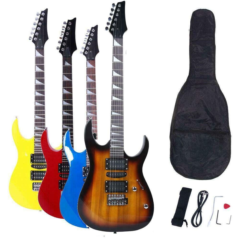 Right Handed 170 Style 6 Colors Electric Guitar +Strap+ Cord+ Gigbag+ Picks