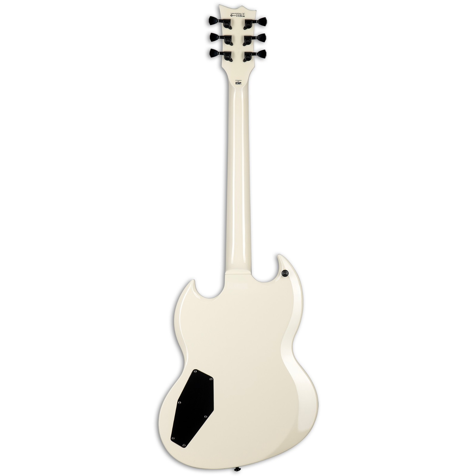 ESP LTD Viper-256 Electric Guitar, Roasted Jatoba Fingerboard, Olympic White