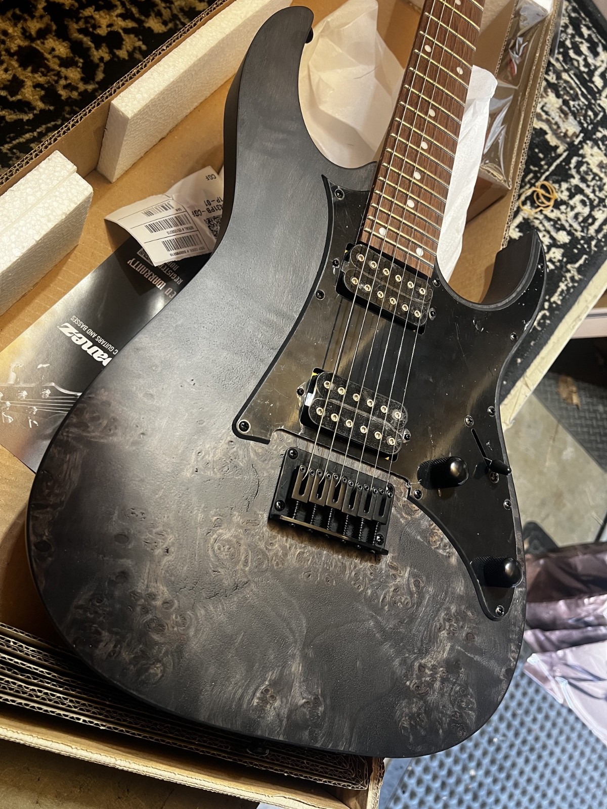 Ibanez RGR431PBCGF RG Standard Electric Guitar – Charcoal Gray Flat