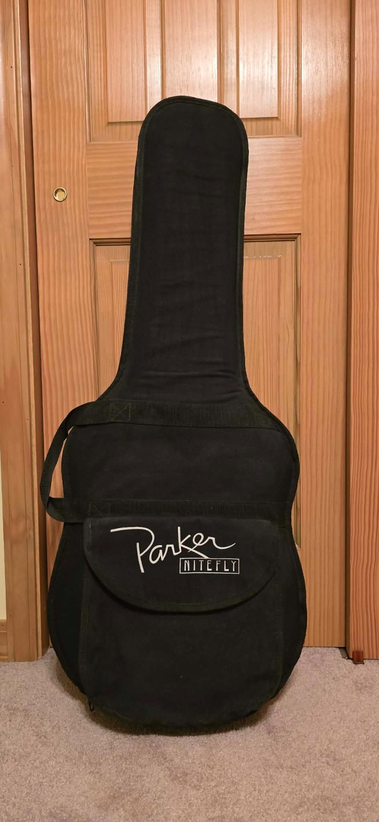Parker NiteFly NFV2 Guitar Blue & White 2011 USA + Original Gig Bag, VG